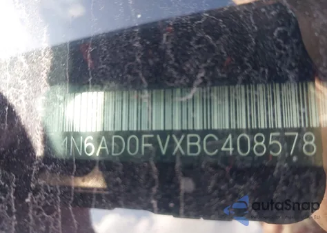 2011 Nissan Frontier Sl из США, поврежденный, VIN 1N6AD0FVXBC408578